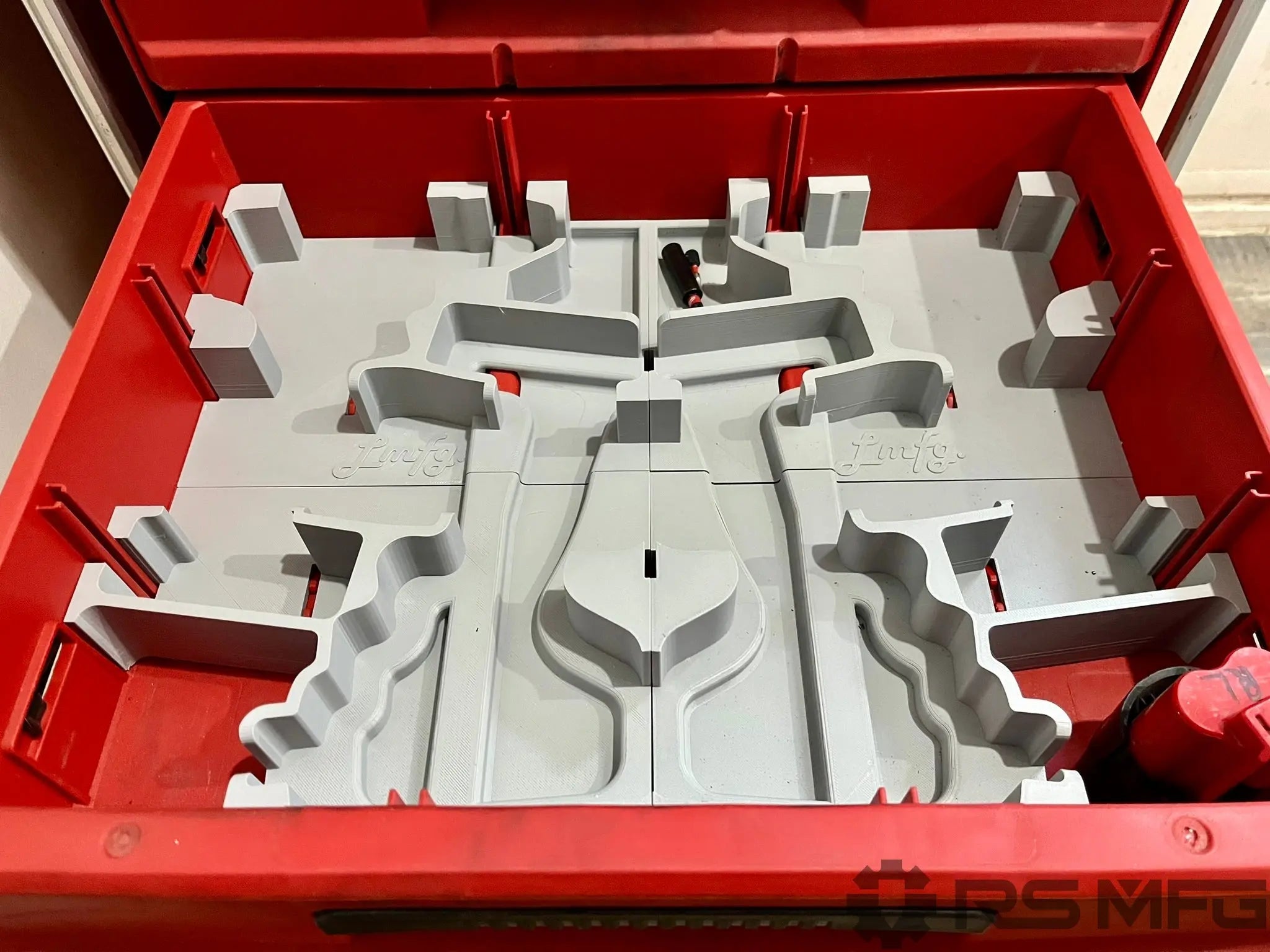 M12 Milwaukee - Drill & Impact (Gen 3) Packout Organizer - 3 Drawer Only - Ry-Spec Fabrication