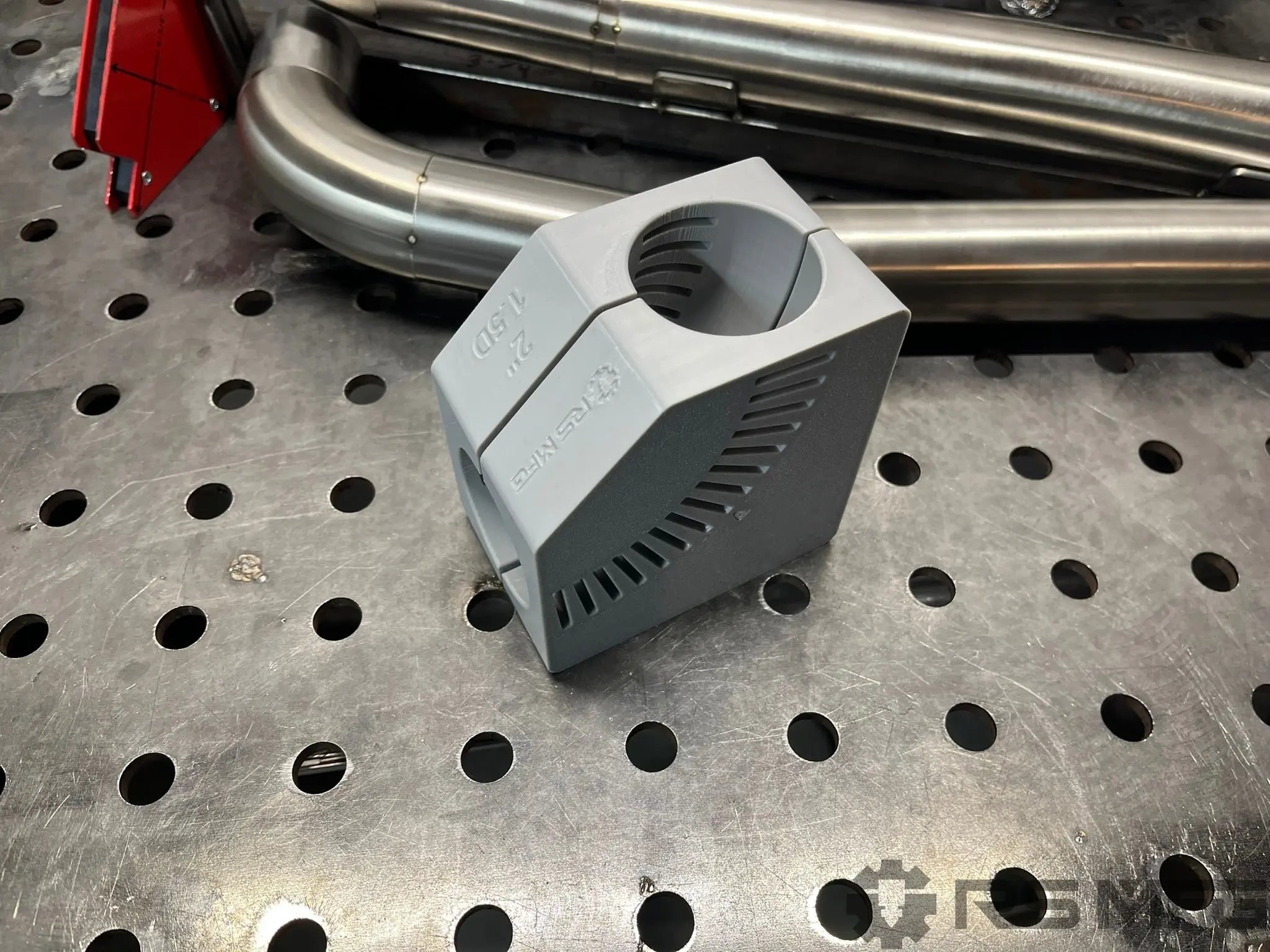 mandrel 90 degree cut jig in bandsaw