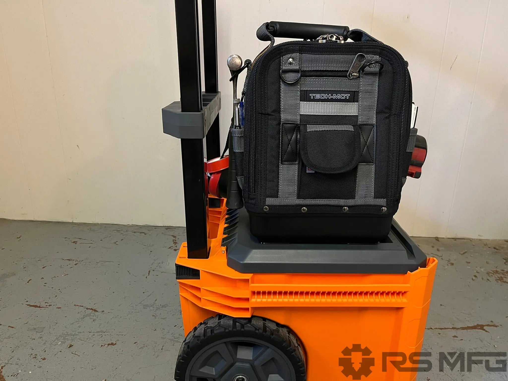 tech mct tool bag mounted to modbox